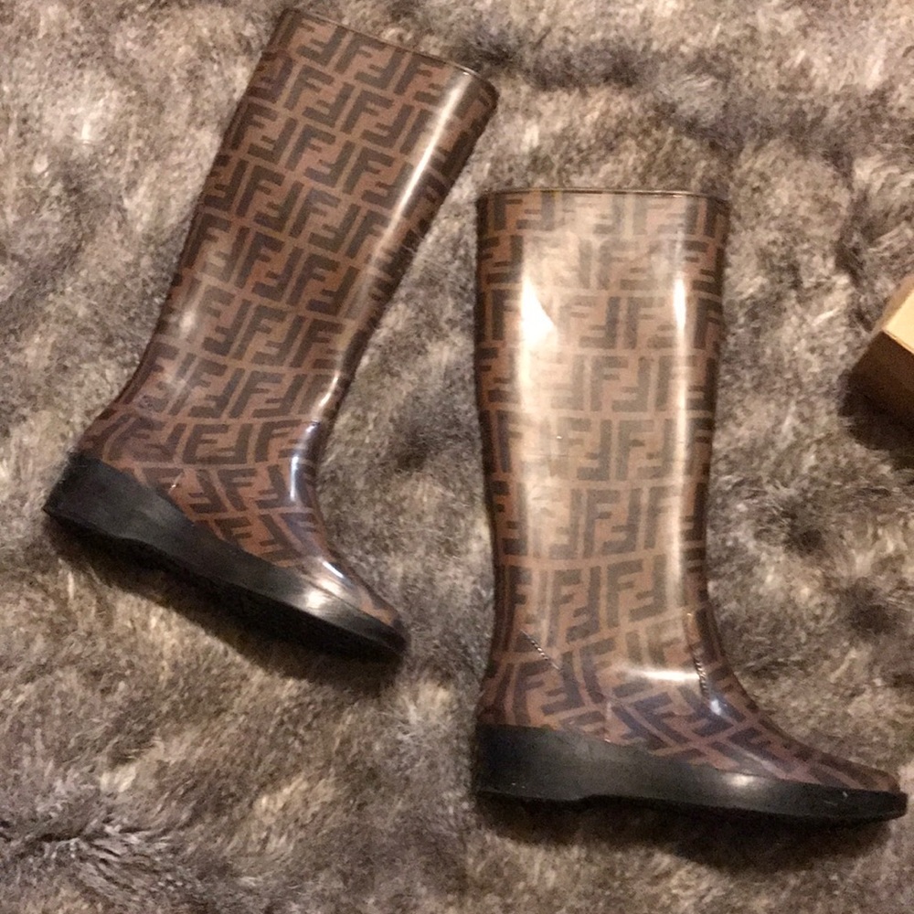 Fendi rain boots